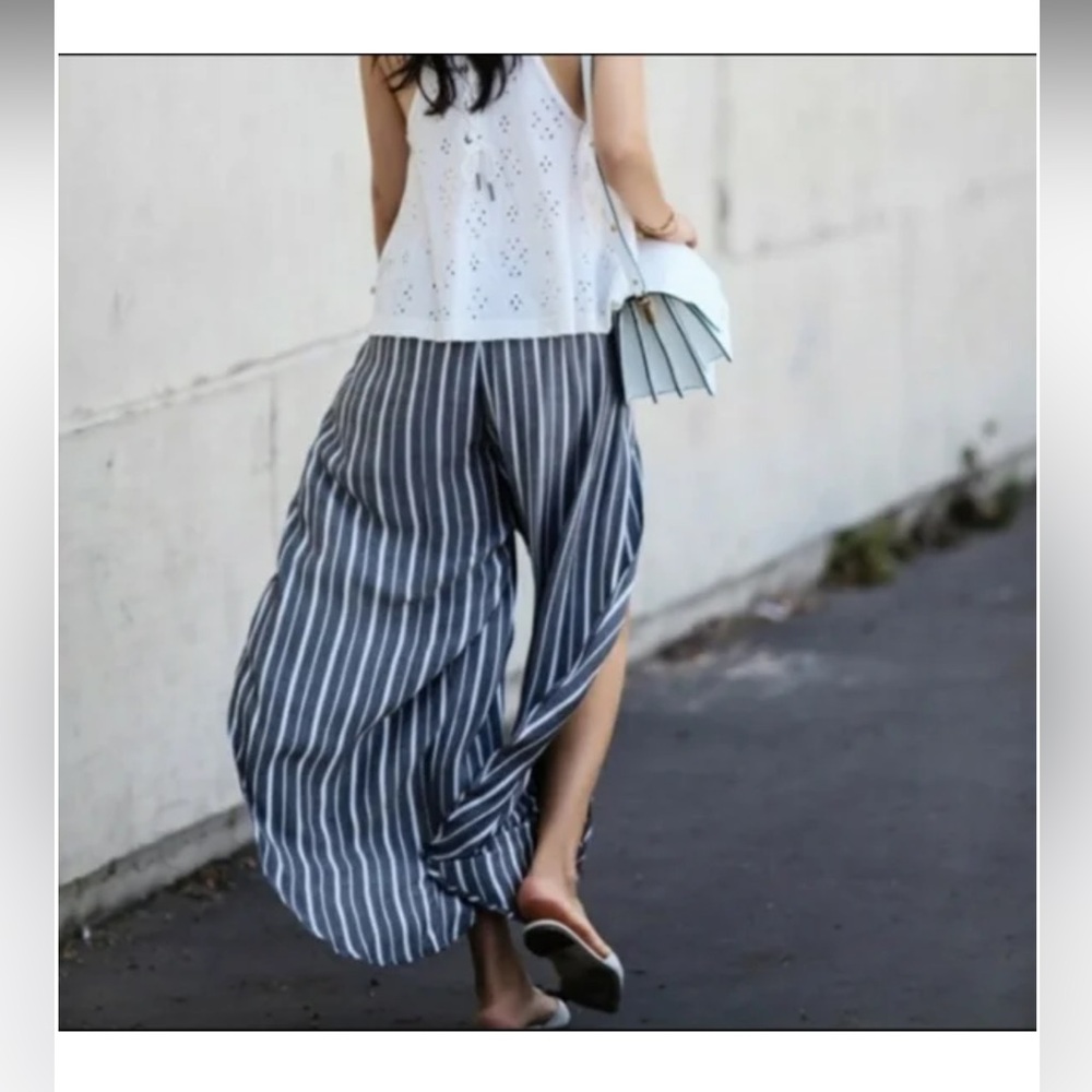 Michael stars striped wide leg pants